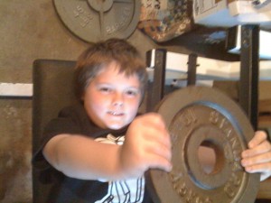 The little man does plate presses